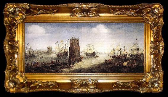 framed  WIERINGEN, Cornelis Claesz van Capturing Damietta, ta009-2